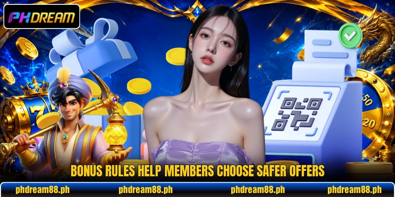 Bonus rules help members choose safer offers