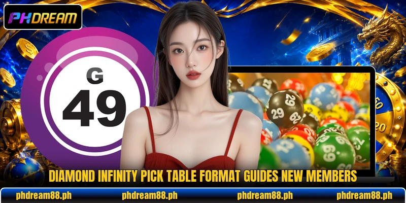 Diamond Infinity Pick table format guides new members Diamond Infinity Pick table format guides new members