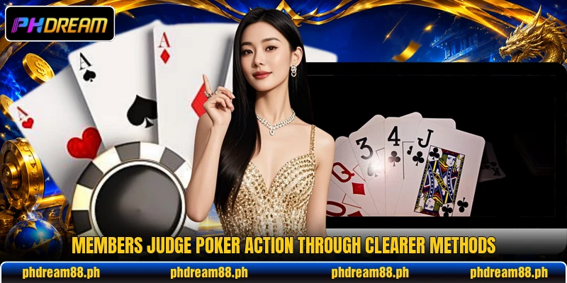 Members judge poker action through clearer methods Members judge poker action through clearer methods