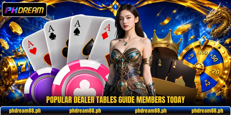 Popular dealer tables guide members today Popular dealer tables guide members today