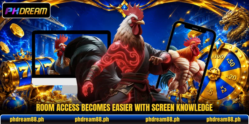 Room access becomes easier with screen knowledge Room access becomes easier with screen knowledge