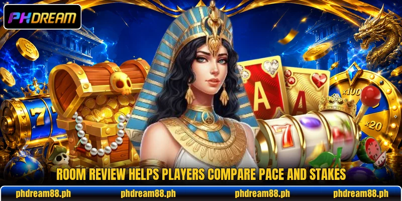 Room review helps players compare pace and stakes