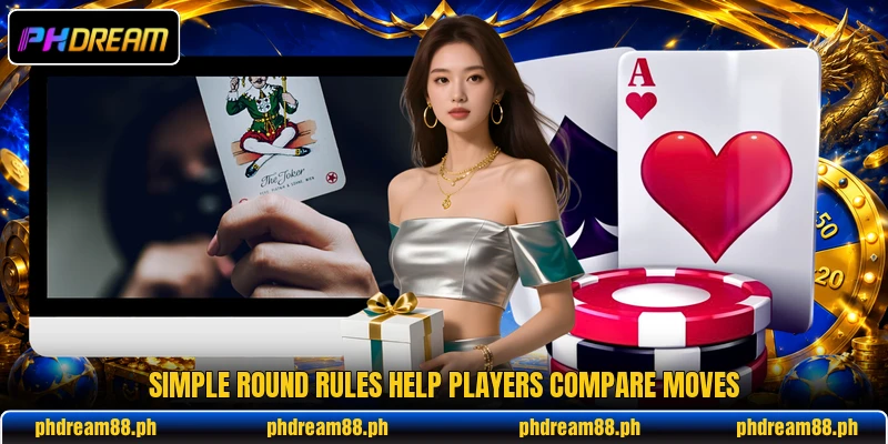Simple round rules help players compare moves Simple round rules help players compare moves