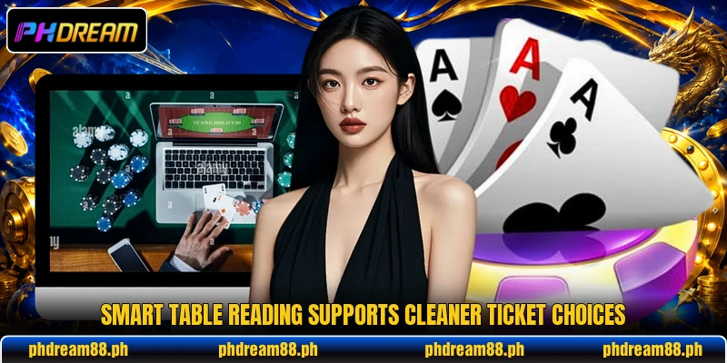 Smart table reading supports cleaner ticket choices Smart table reading supports cleaner ticket choices